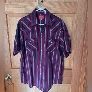 Plains, short sleeve, Western Pearl snap shirt